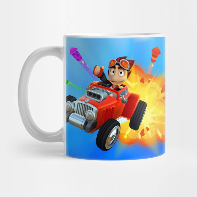 Beach Buggy Racing Explosion by Vector Unit